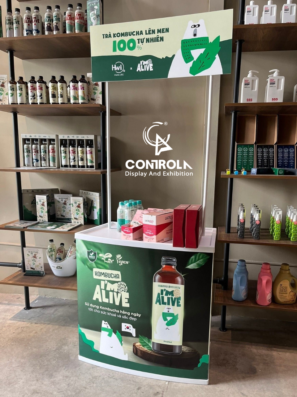 Booth sampling nhựa